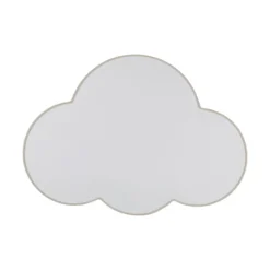 Plafón Cloud, beige, 63 cm de largo, textil, nube, E27