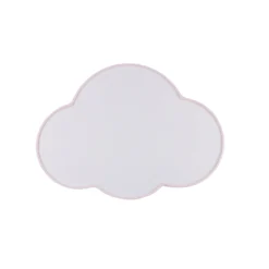 Plafón Cloud, rosa, 43 cm de largo, textil, nube, E27