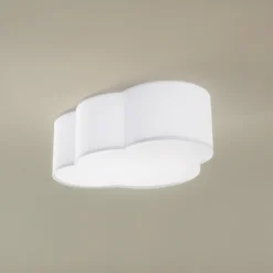 Plafón Cloud, textil, 41 x 31 cm, blanco