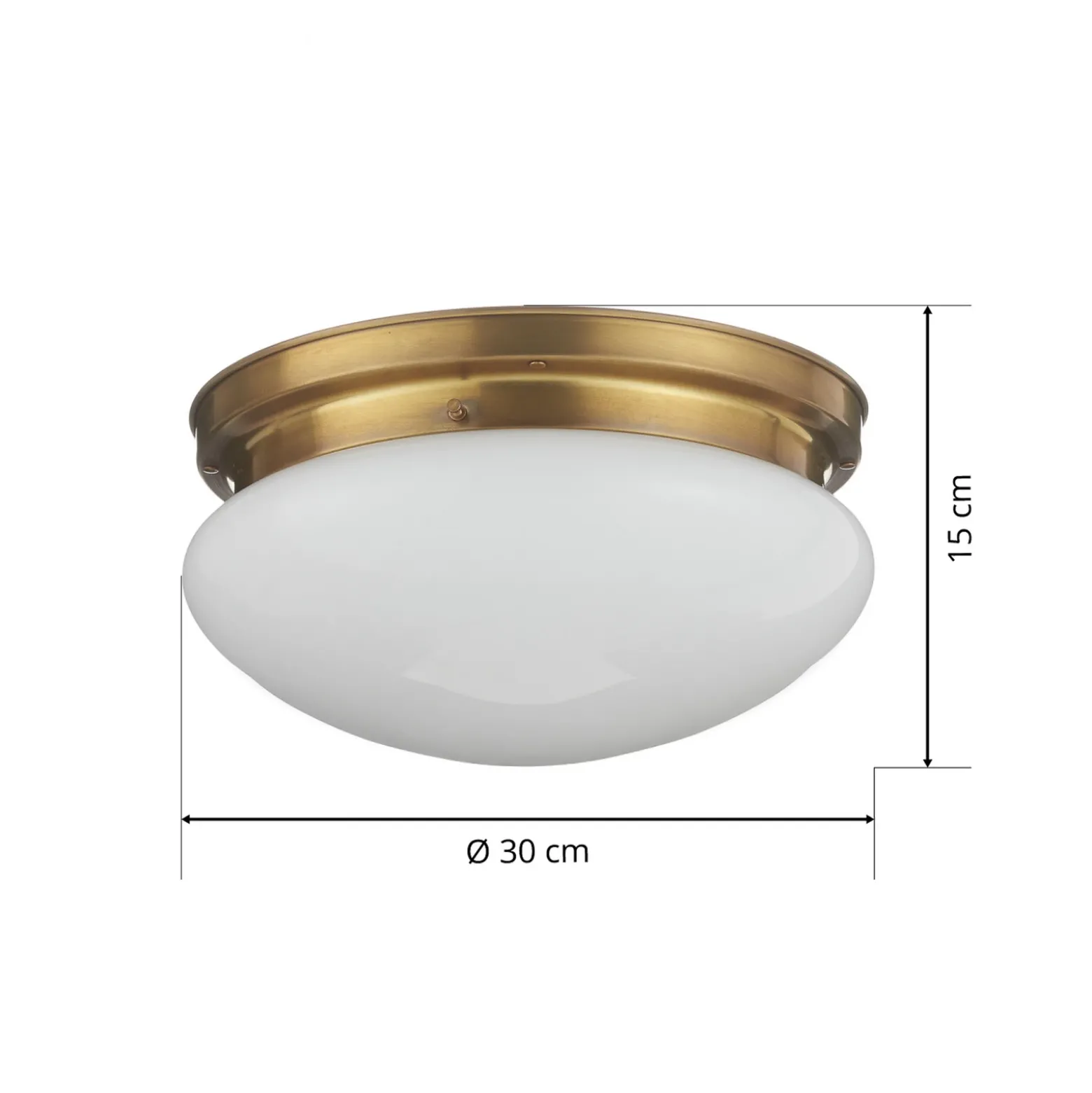 Plafón clásico Harry, Ø 30 cm