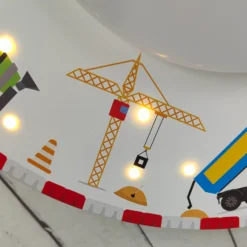 Plafón Construcción con lámpara estrellada LED