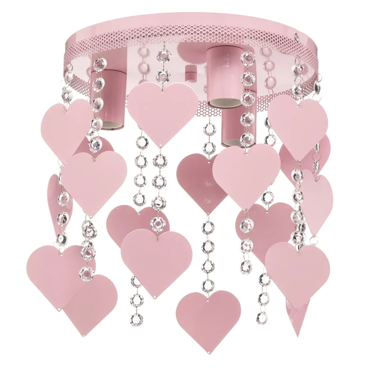Plafón Corazón en rosa con corazones