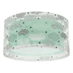 Plafón Dalber CLOUD GREEN, Ø 33 cm, verde