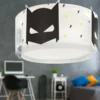 Plafón Dalber DARK HERO, blanco/negro, Ø 33 cm, E27