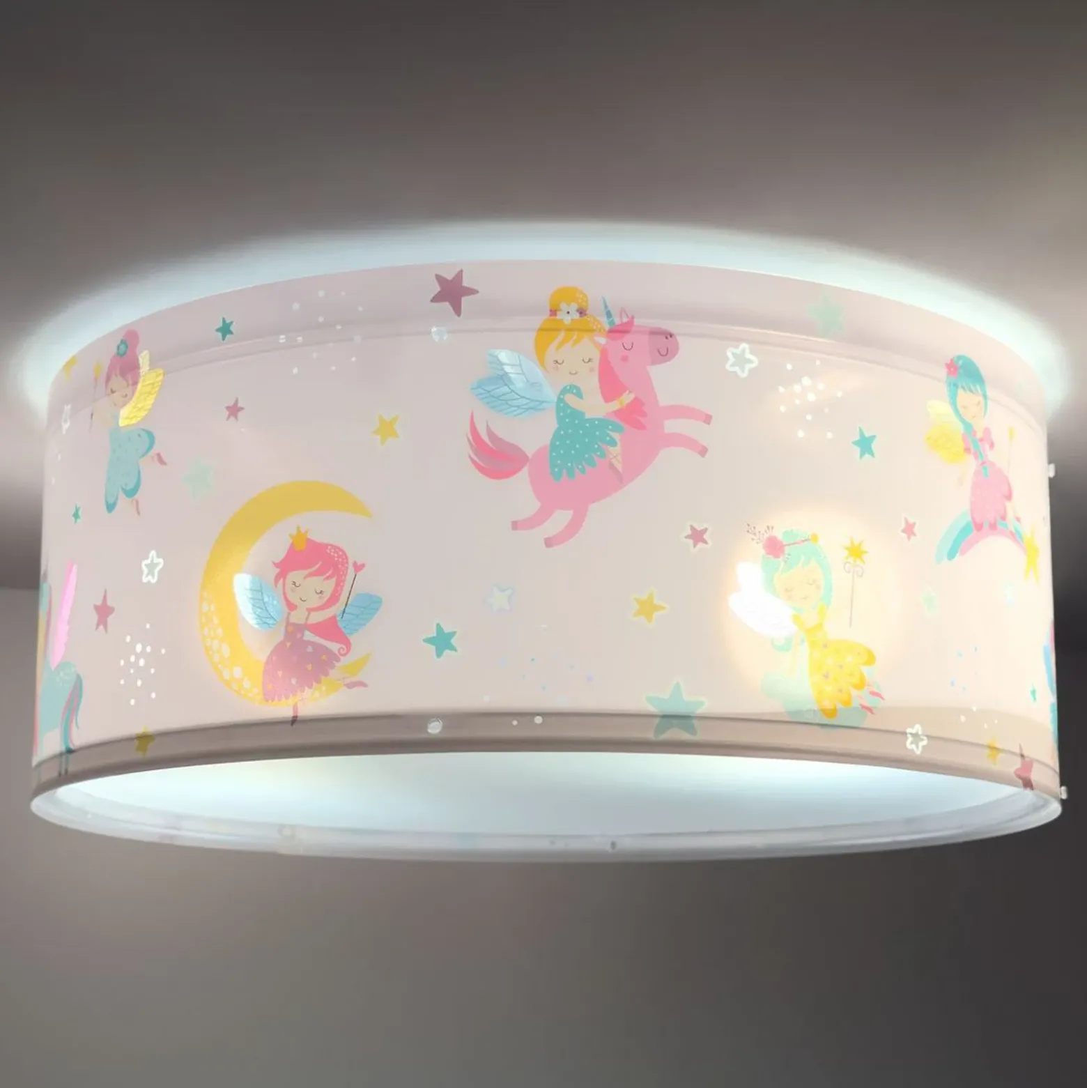 Plafón Dalber FAIRY DREAMS, multicolor, de 2 luces