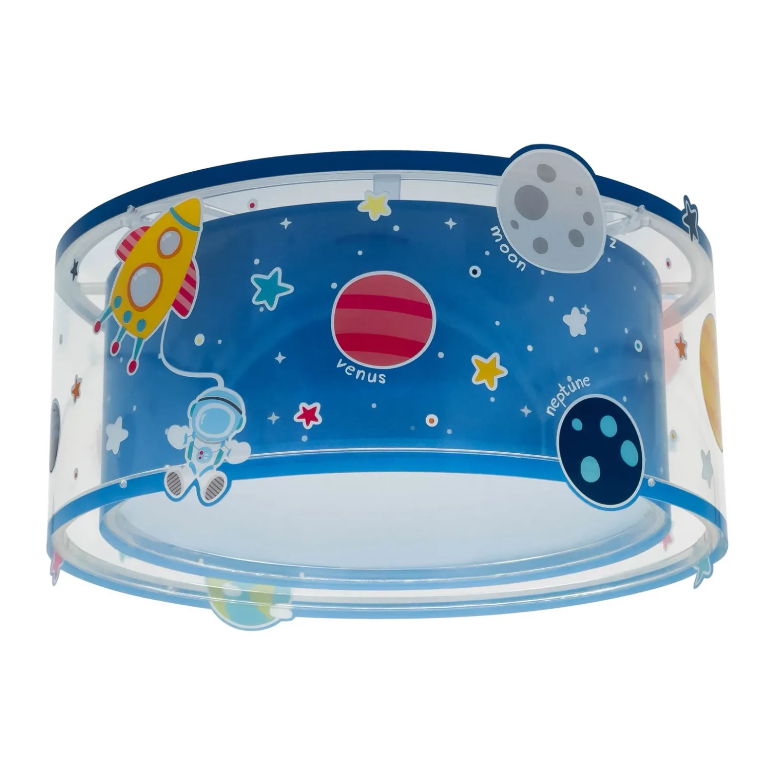 Plafón Dalber PLANETS, multicolor, con motivos espaciales
