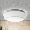 Plafón de cristal Pia con IP44, 30 cm