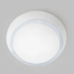 Plafón de cristal Pia con IP44, 30 cm