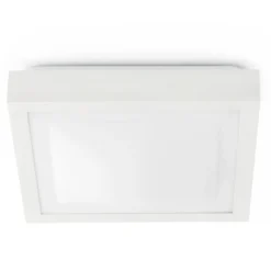 Plafón de cuarto de baño Tola, 32 x 32 cm, blanco