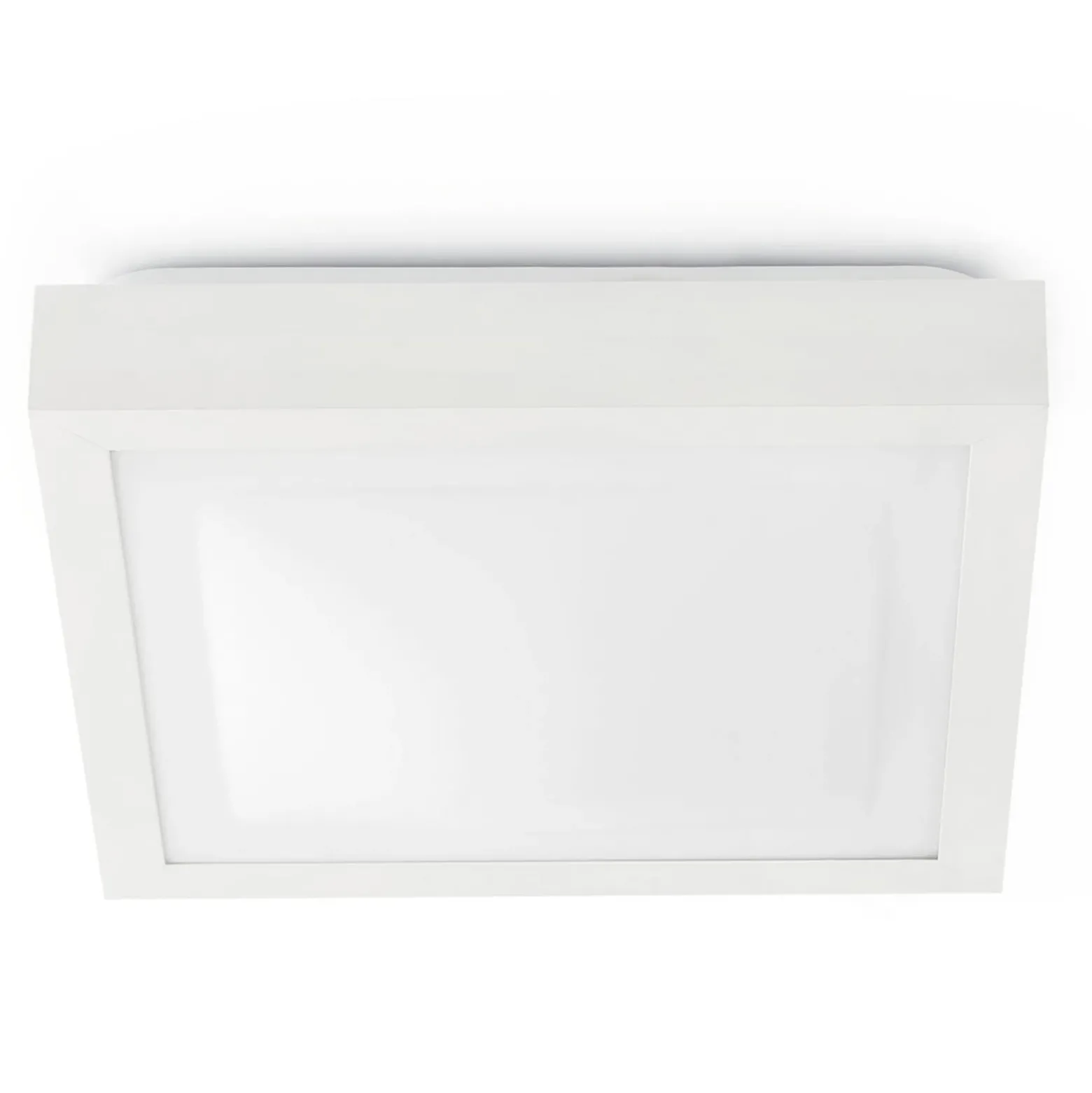 Plafón de cuarto de baño Tola, 32 x 32 cm, blanco