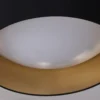Plafón de tela Coleen negro con interior dorado