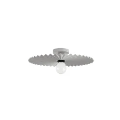 Plafón Doge_S, blanca, metal, Ø 39 cm, E27