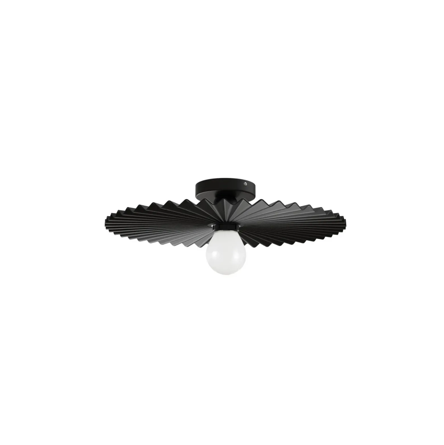 Plafón Doge_S, negra, metal, Ø 39 cm, E27