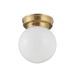 Plafón D99-115 op B con tulipa de vidrio opalino
