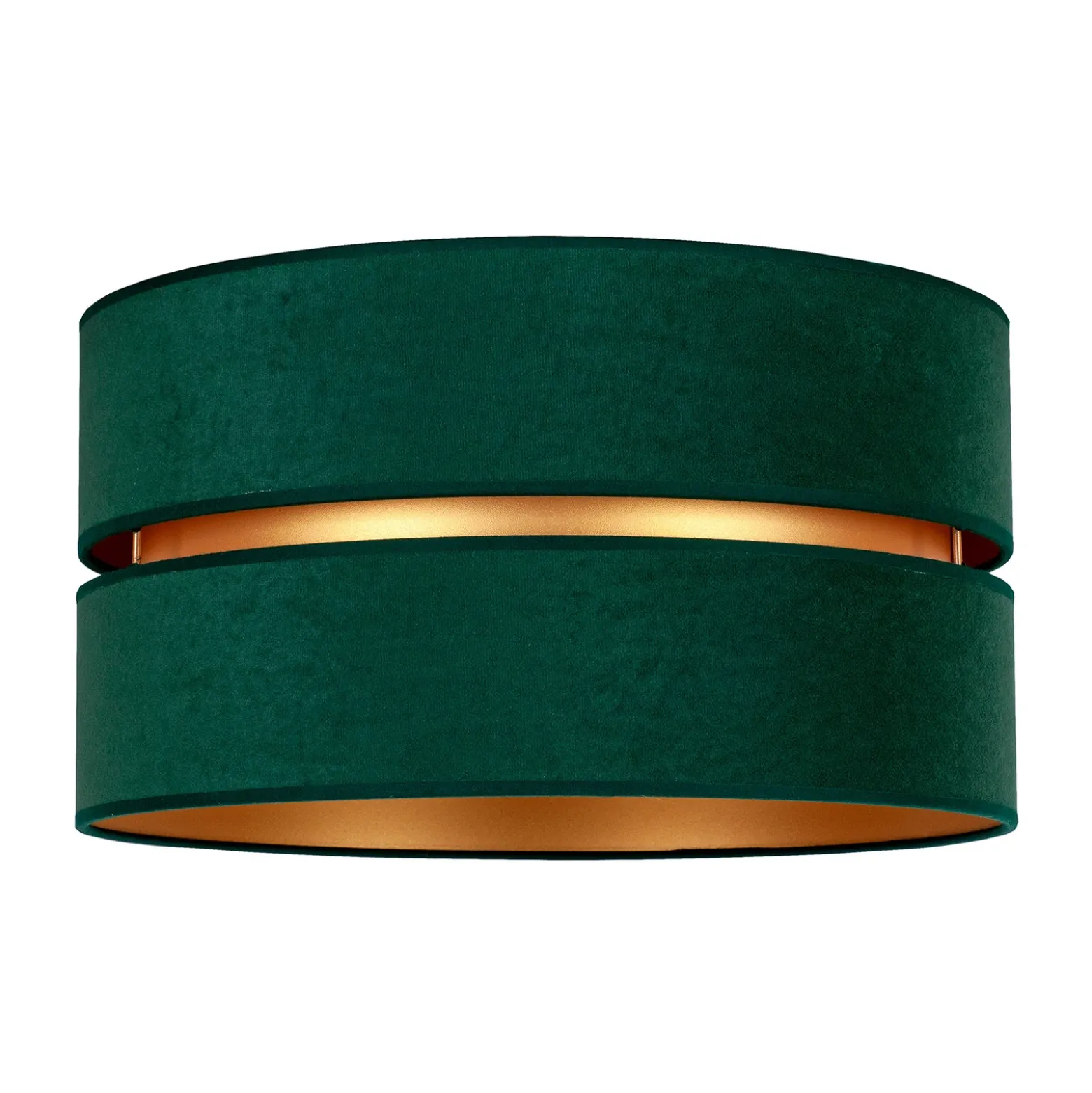 Plafón Duo, verde/dorado Ø 60 cm, 1 luz