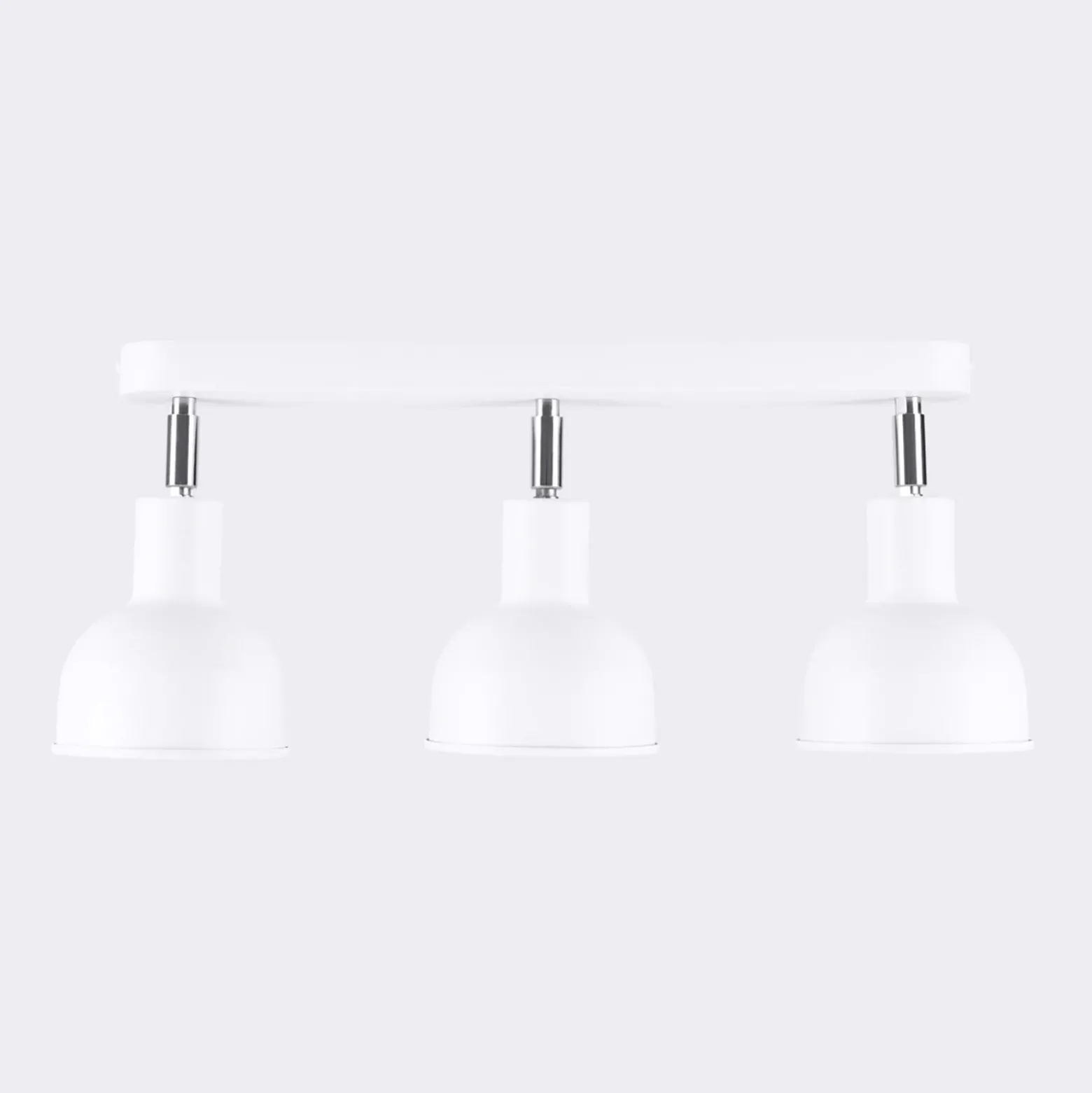 Plafón Elba, 40 cm, 3 luces, blanco, metal, E27