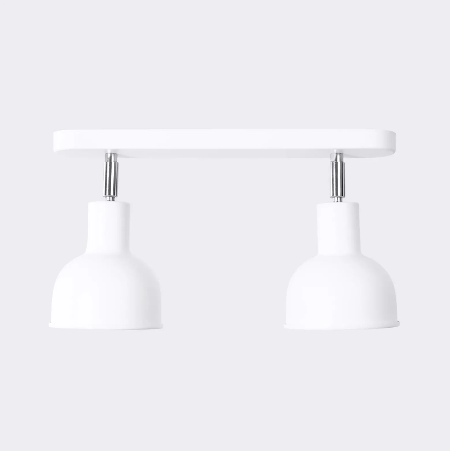 Plafón Elba, 34 cm, 2 luces, blanco, metal, E27