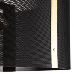 Plafón Etro, Ø 70 cm, negro/dorado