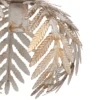 Plafón Felce en forma de helecho, marfil, Ø 25 cm