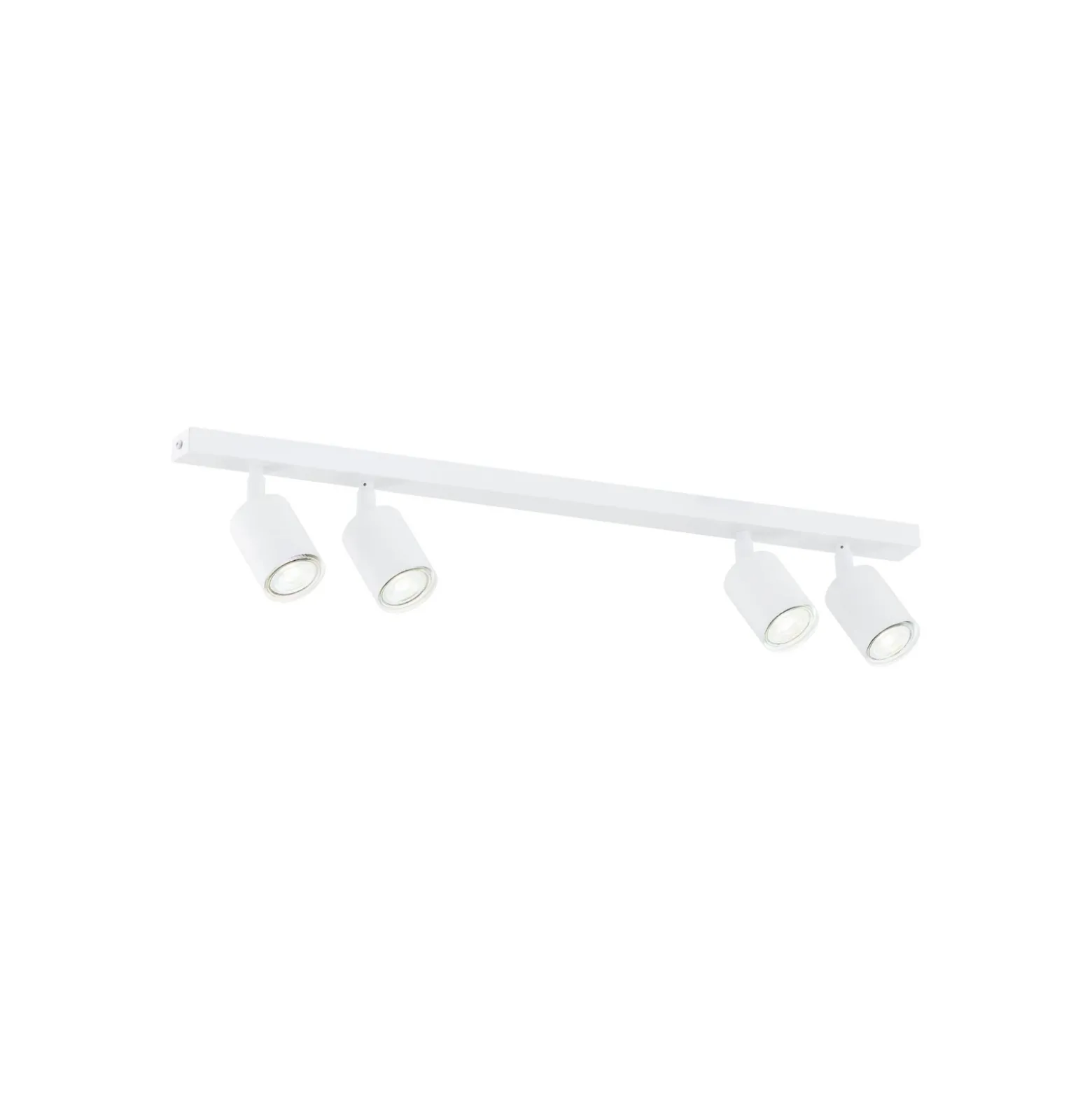 Plafón Flash, blanco, 4 luces, metal