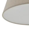 Plafón Formo, beige, lino, Ø 38 cm, E27