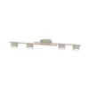 Plafón FRAGMENT, color beige, longitud 87 cm, 4 luces, metal