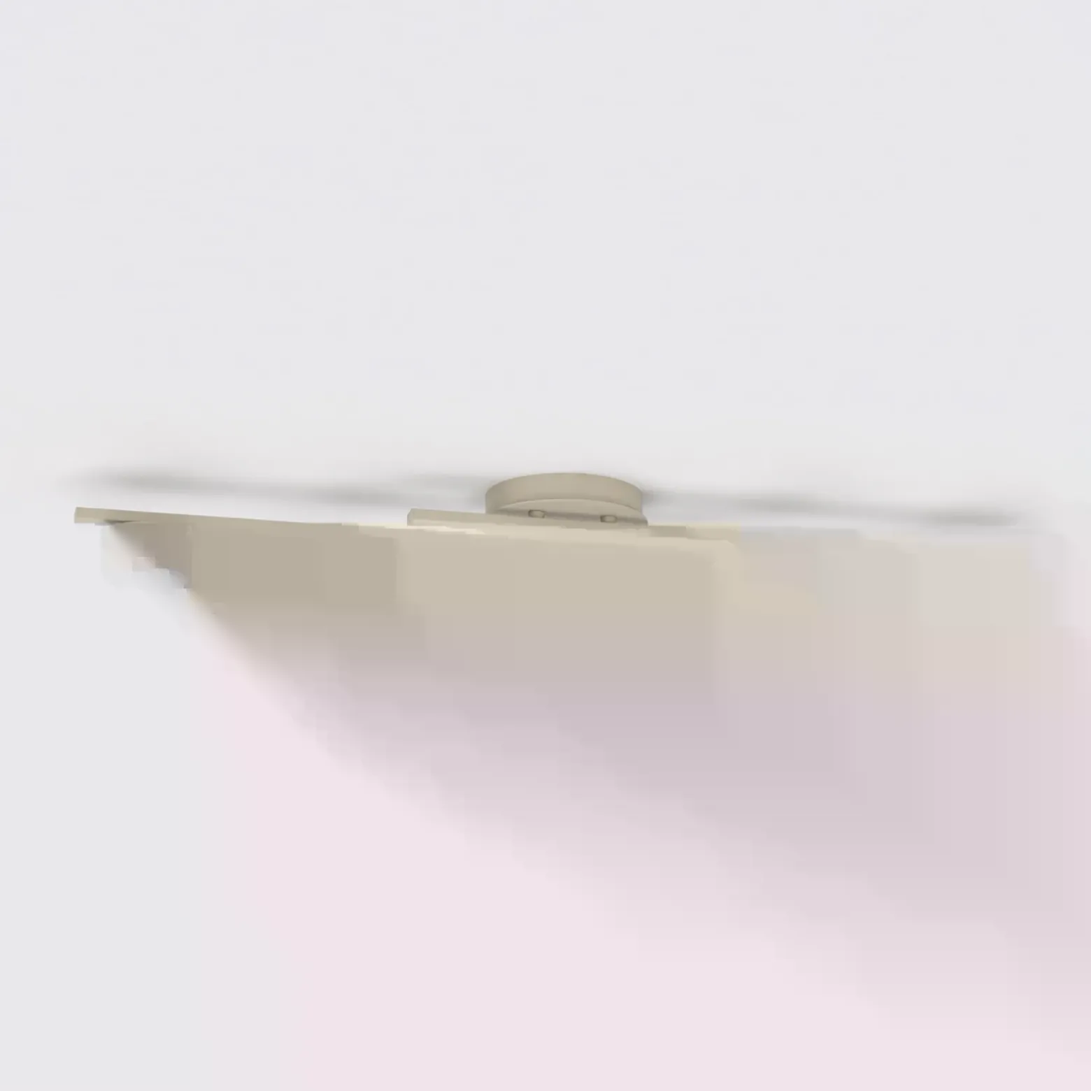 Plafón FRAGMENT, color beige, longitud 87 cm, 4 luces, metal