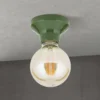 Plafón Frost, verde, cerámica, E27