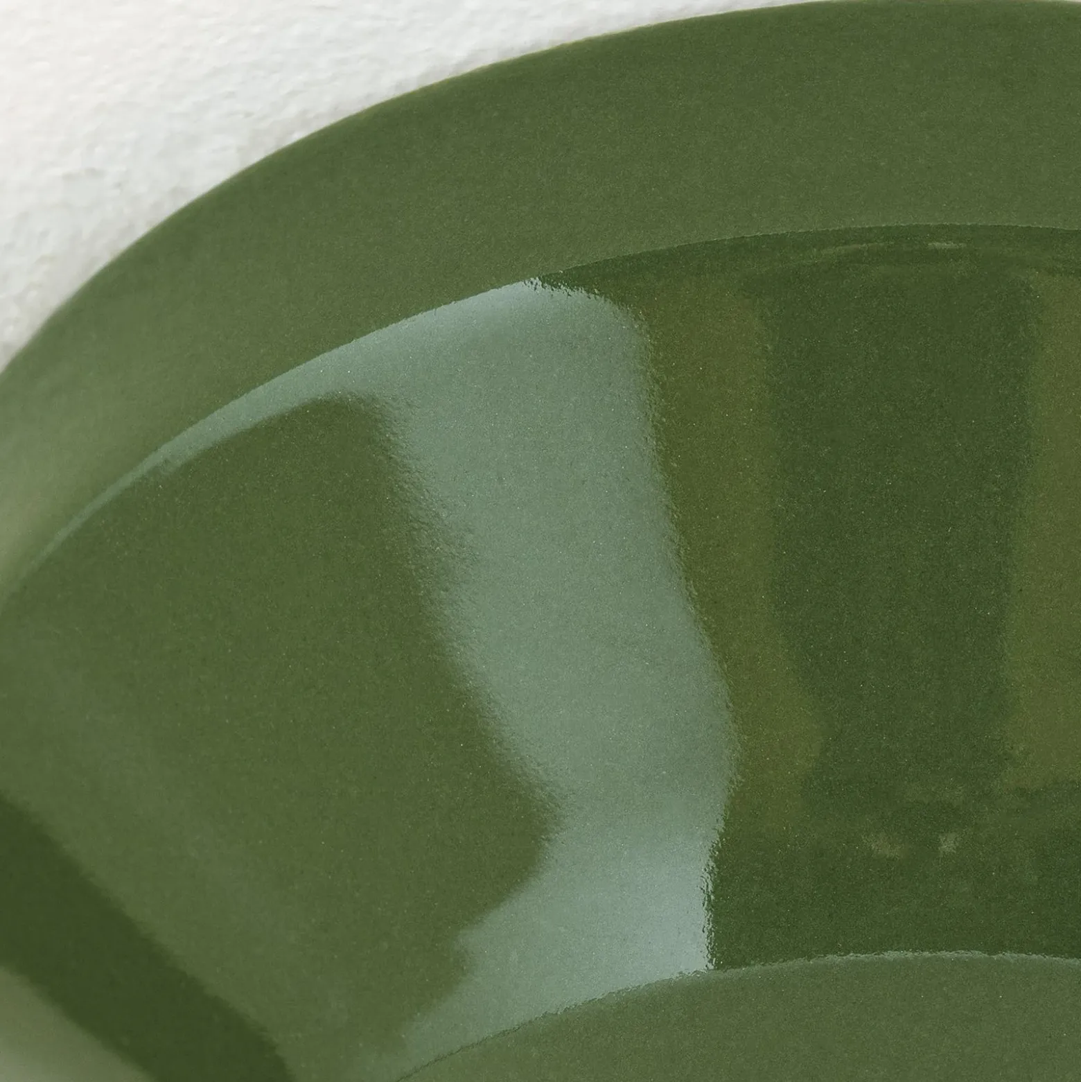 Plafón Frost, verde, cerámica, E27