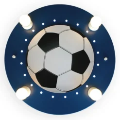 Plafón Fútbol, 4 luces azul oscuro-blanco