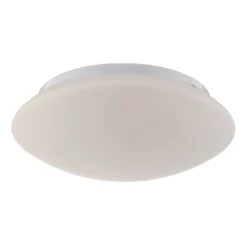 Plafón Gjovik, Ø 30 cm, cristal opalino, E27