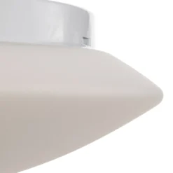 Plafón Gjovik, Ø 40 cm, cristal opalino, E27