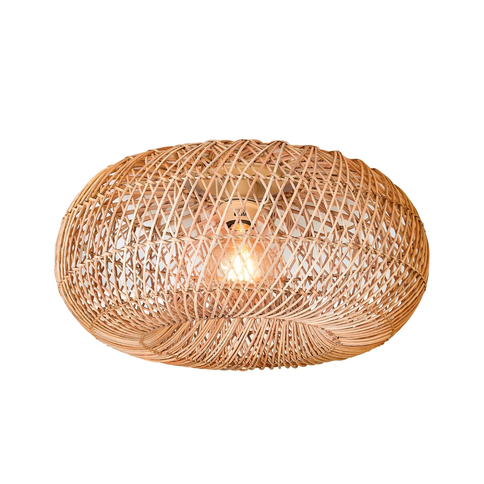 Plafón GOOD & MOJO Arizona, color natural, Ø 50 cm, bambú, E27