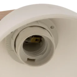 Plafón Haro, haya blanca/blanca, 3 luces