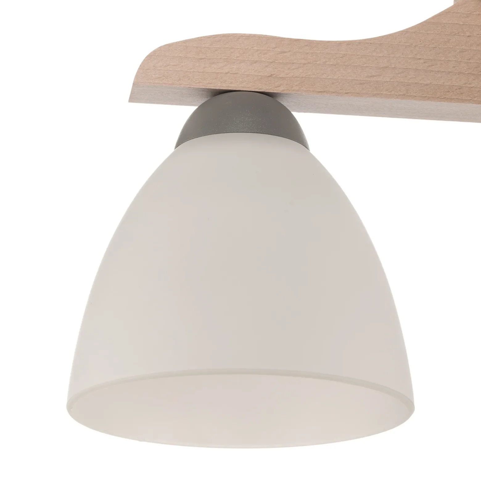 Plafón Haro, haya blanca/blanca, 3 luces