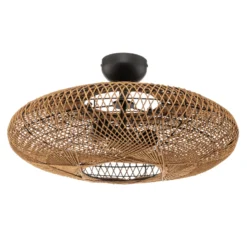 Plafón Hedda de Sisal y metal