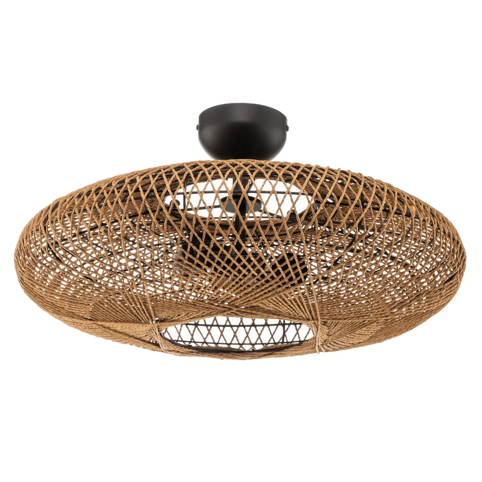 Plafón Hedda de Sisal y metal