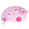 Plafón Hoja Polilla en rosa, 4 luces