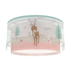 Plafón infantil Dalber LOVING DEER, blanco/colorido