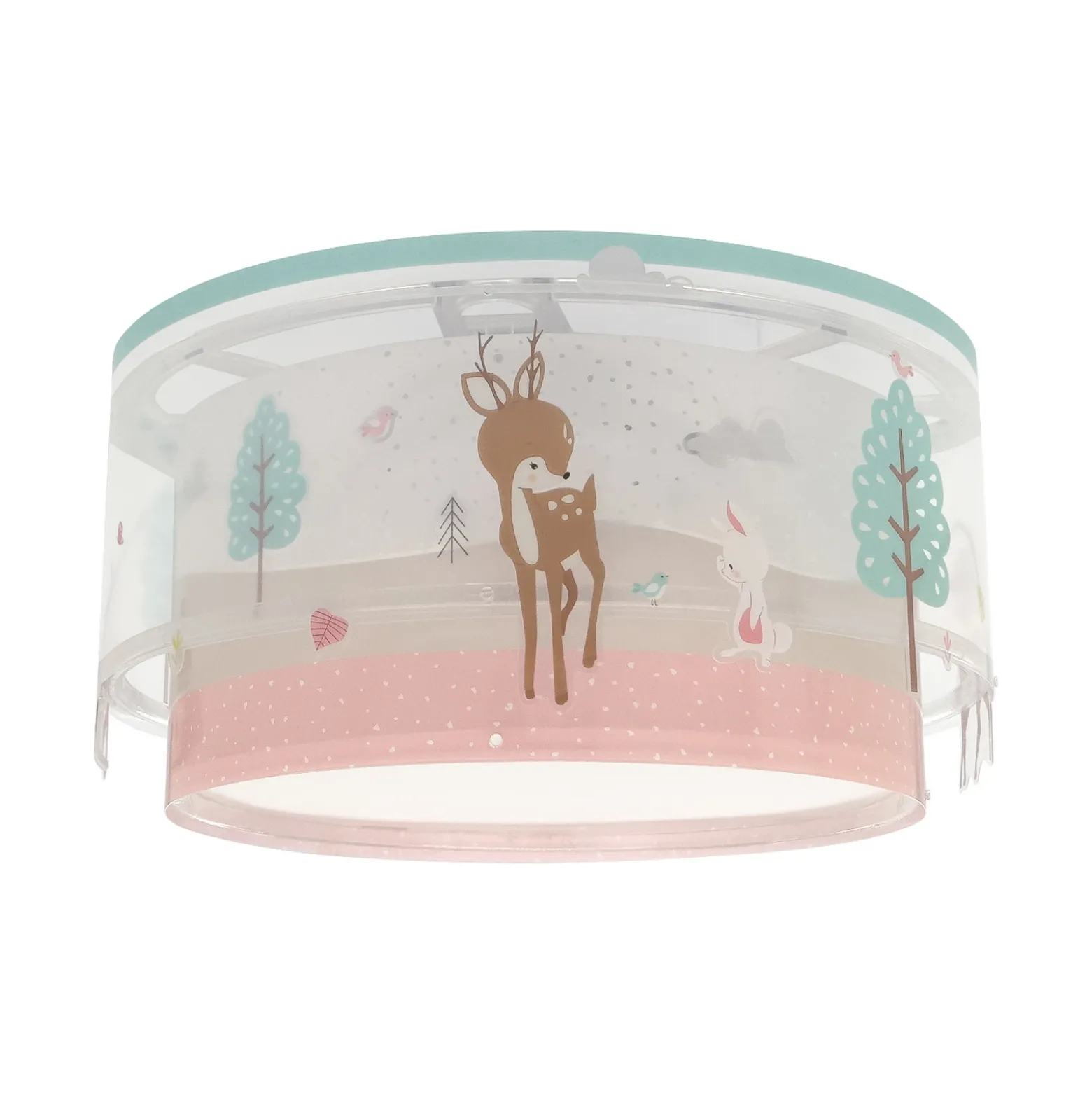 Plafón infantil Dalber LOVING DEER, blanco/colorido