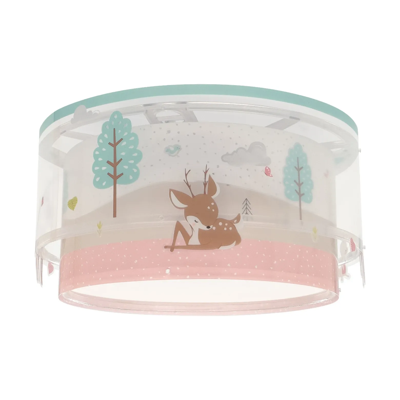Plafón infantil Dalber LOVING DEER, blanco/colorido