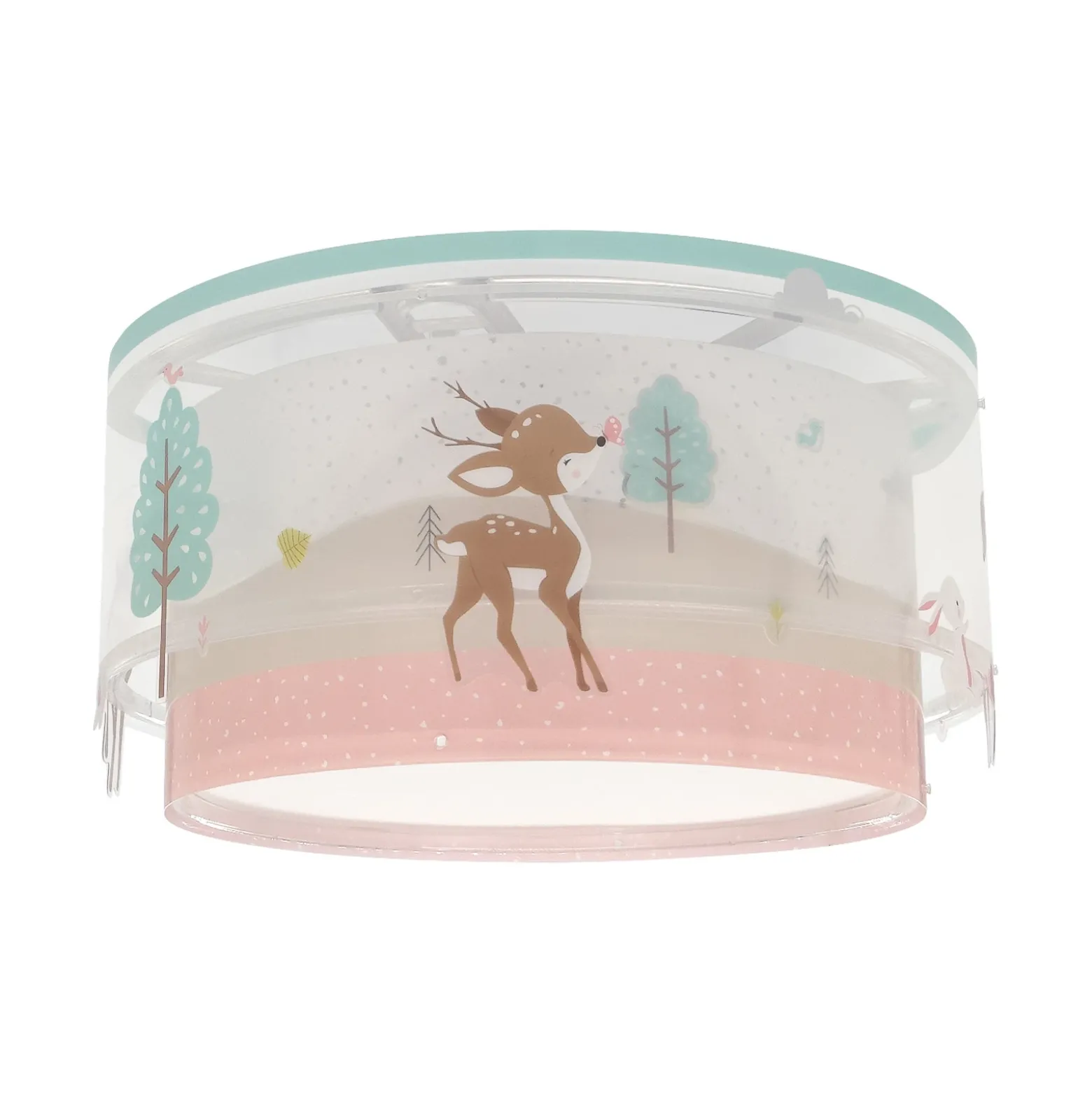 Plafón infantil Dalber LOVING DEER, blanco/colorido