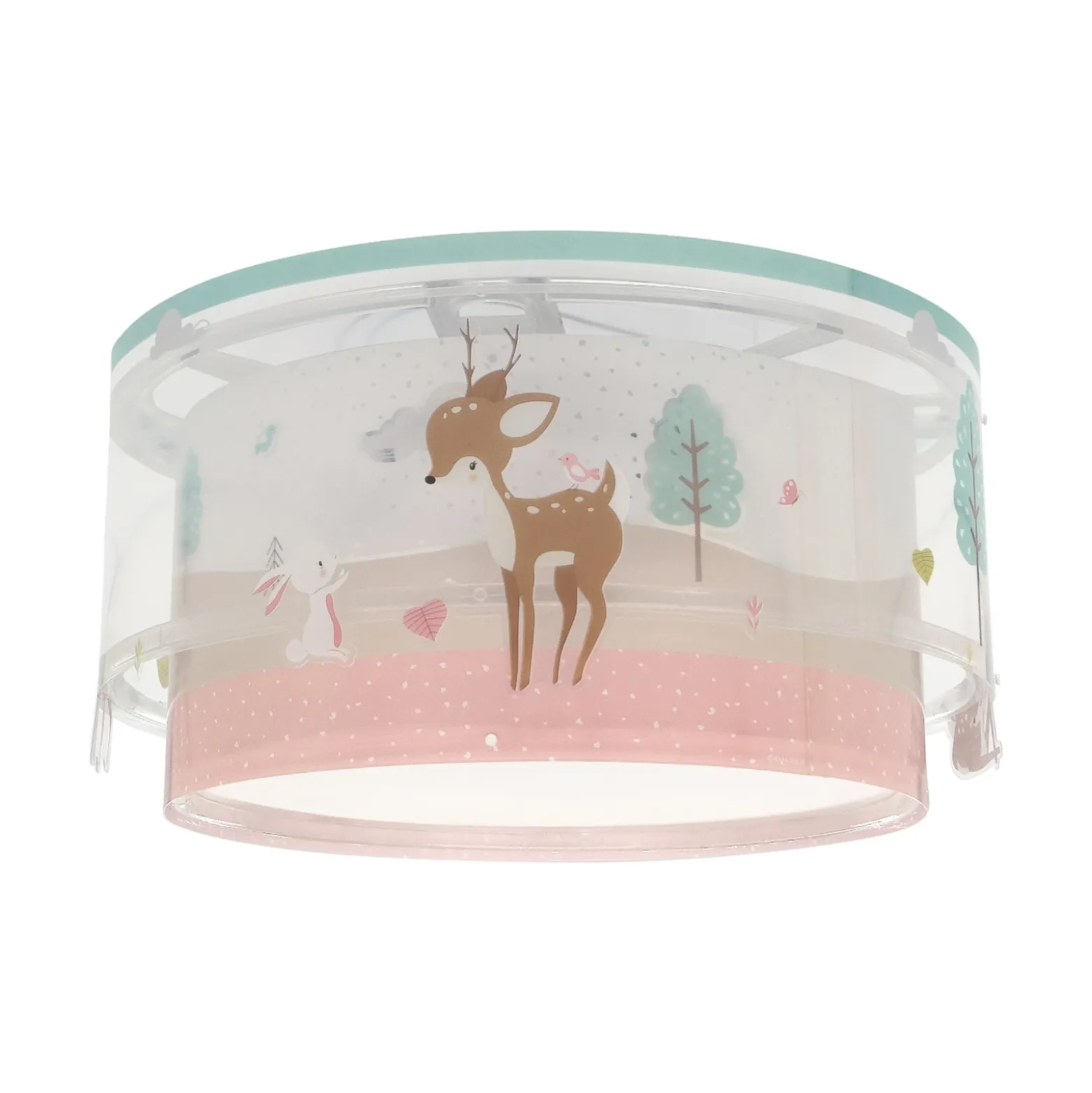Plafón infantil Dalber LOVING DEER, blanco/colorido