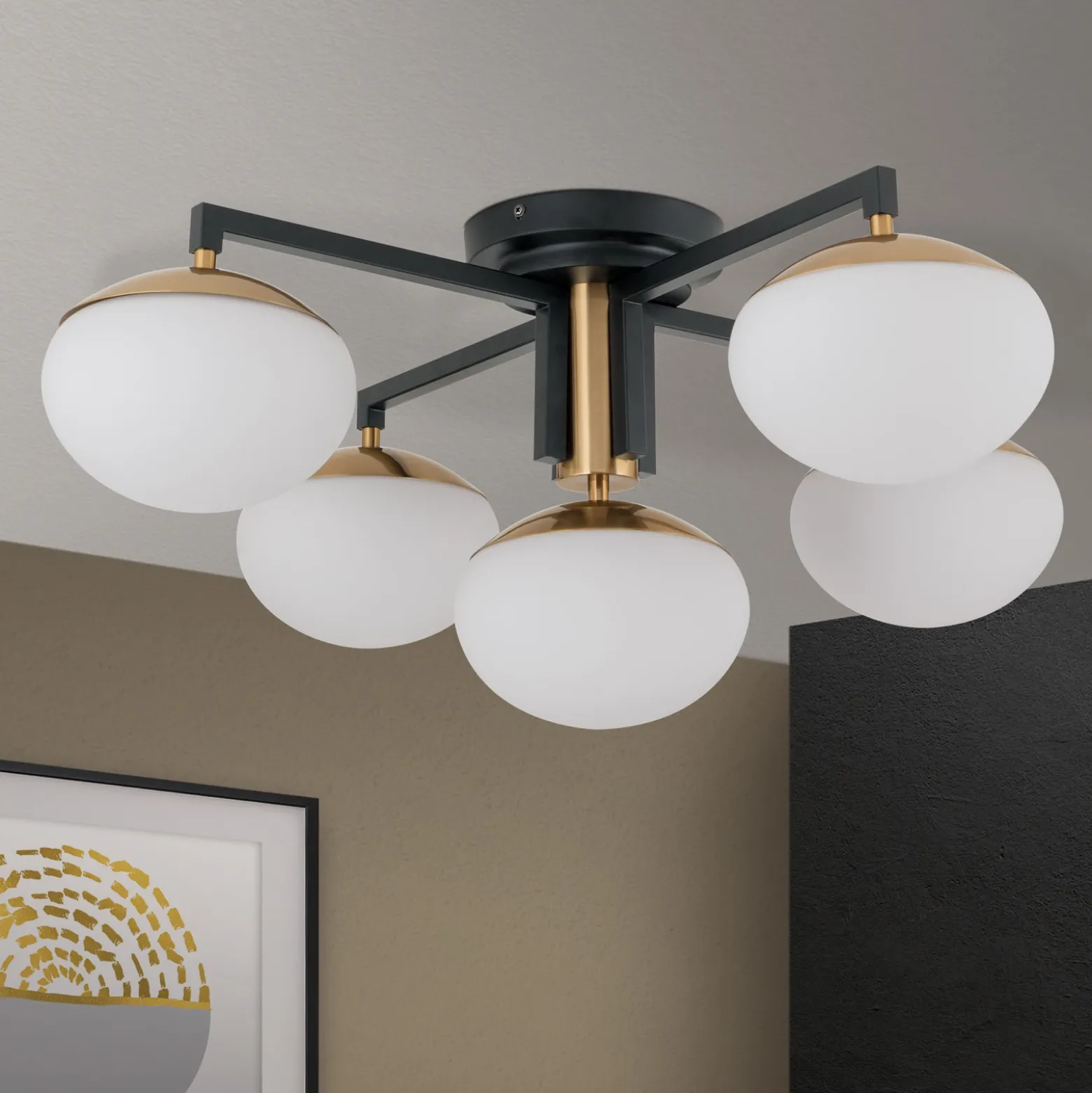 Plafón Josephine, 5 luces