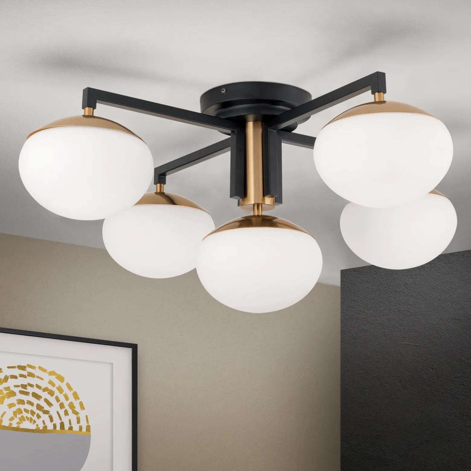 Plafón Josephine, 5 luces
