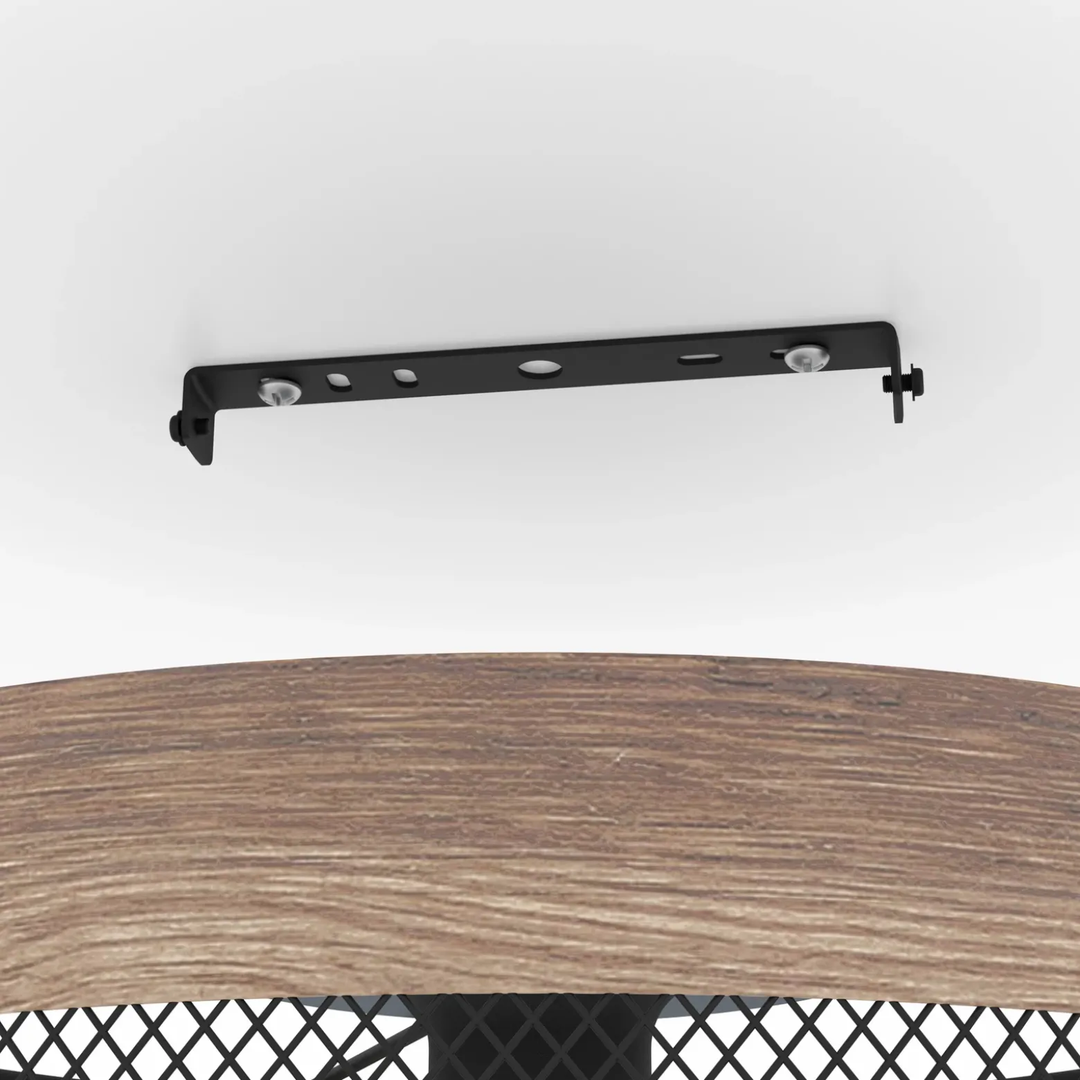 Plafón Kilnsdale, Ø 38 cm, negro/marrón, acero