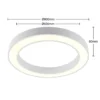 Plafón LED Arcchio Sharelyn, Ø 80 cm, blanco, atenuable