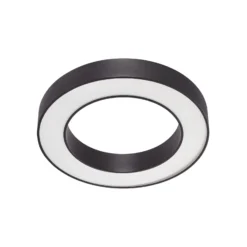 Plafón LED Arcchio Sharelyn, Ø 60 cm, negra, atenuable