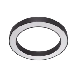Plafón LED Arcchio Sharelyn, Ø 80 cm, negra, atenuable