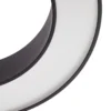 Plafón LED Arcchio Sharelyn, Ø 60 cm, negra, atenuable